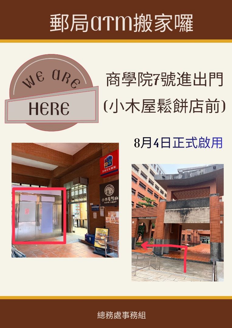 Relocation of ATM